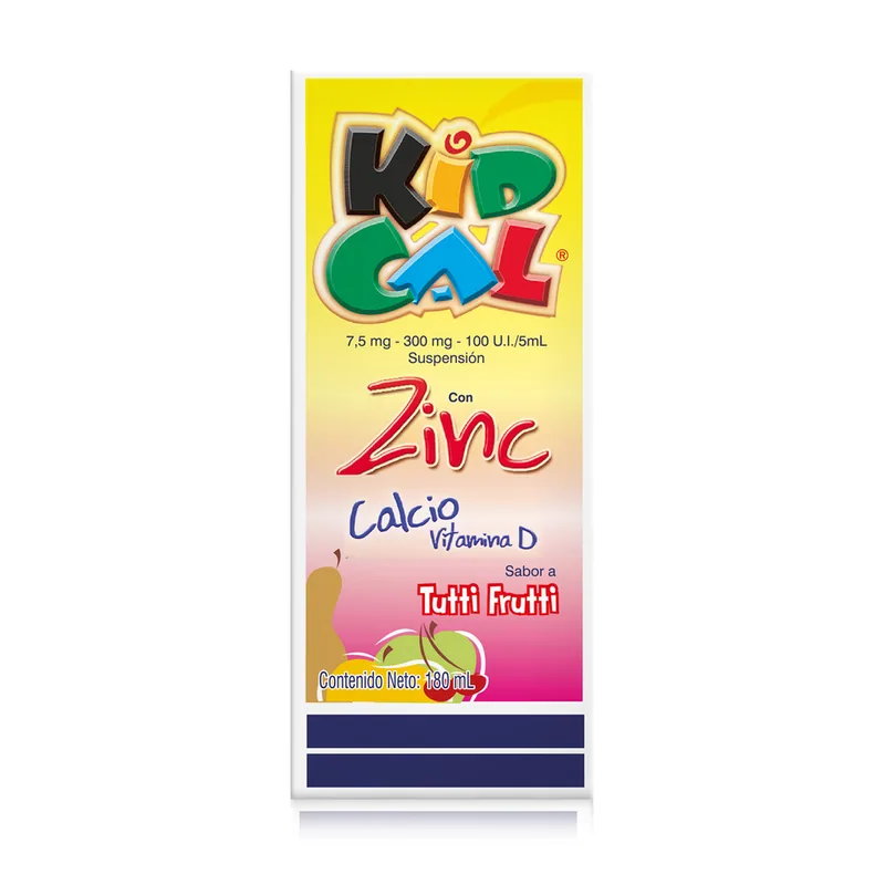 Kidcal suspensión 180 mL Tutifrutti