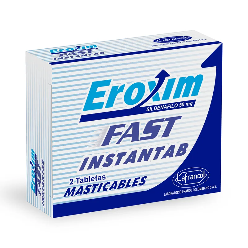 Eroxim Fast Instantab 50 mg 2 tabletas
