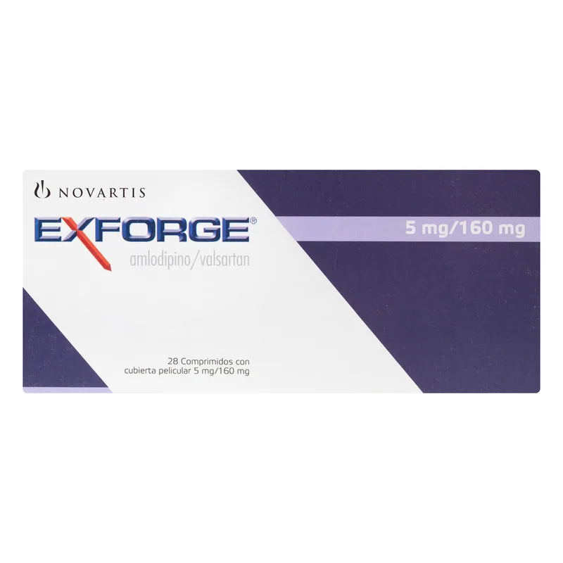 Exforge 5/160 mg 28 tabletas