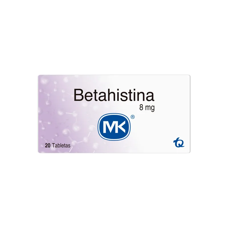 Betahistina 8 mg 20 tabletas MK