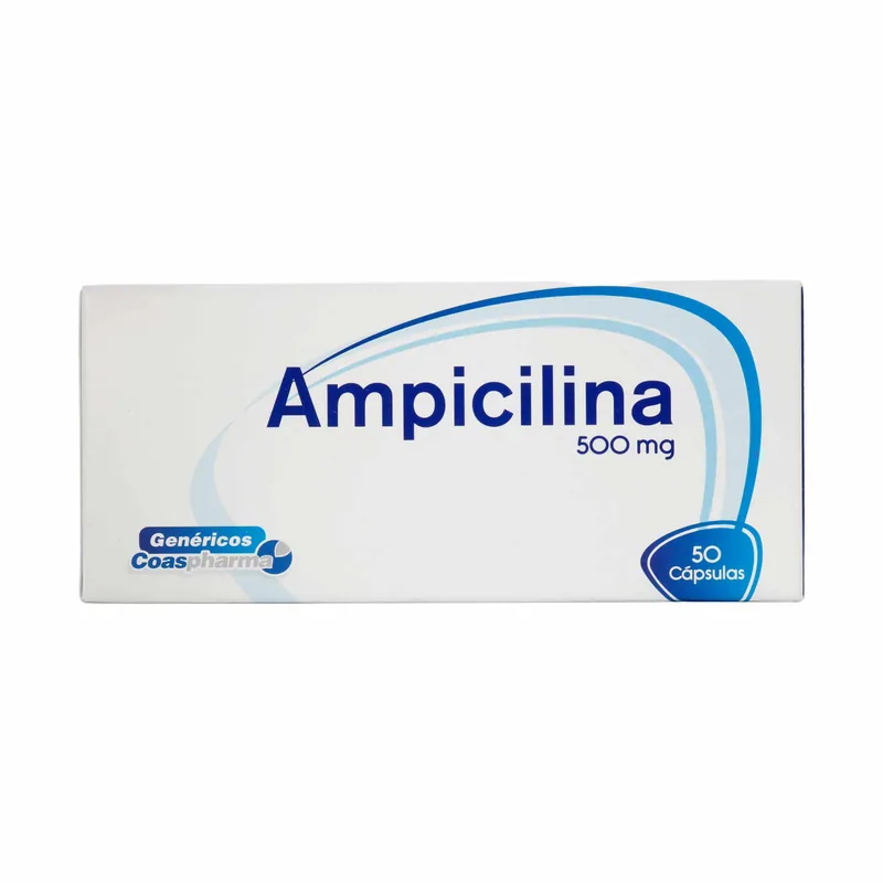 Ampicilina 500 mg 50 cápsulas COA