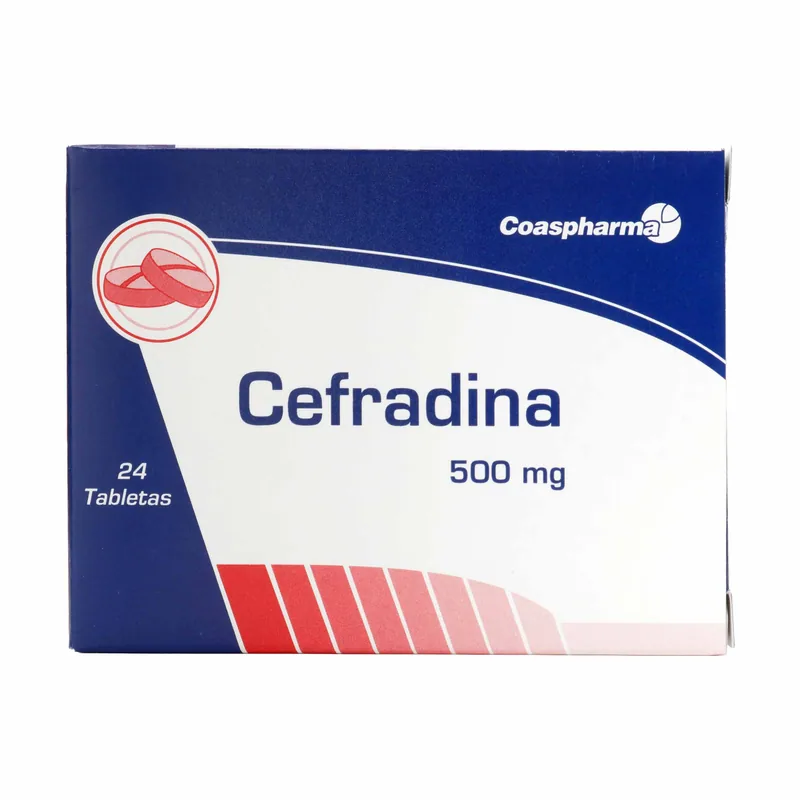 Cefradina 500 mg 24 tabletas COA