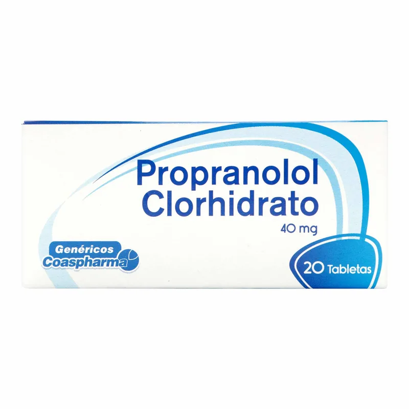 Propranolol 40 mg 20 tabletas COA