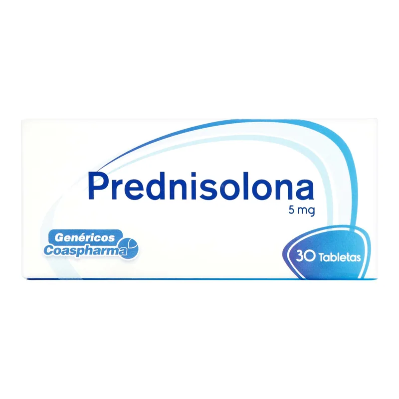 Prednisolona 5 mg 30 tabletas COA