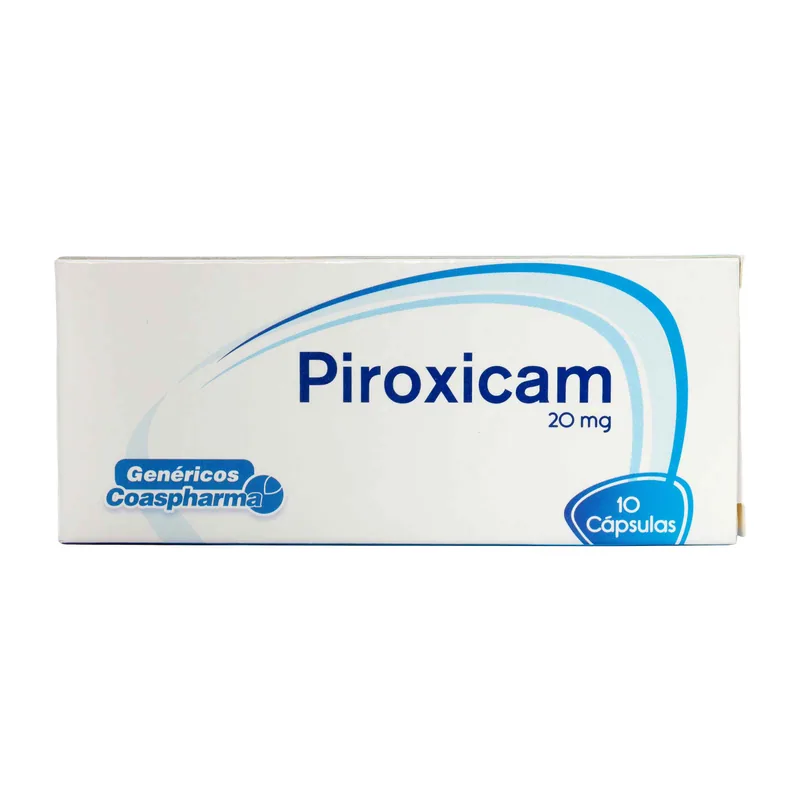 Piroxicam 20 mg 10 cápsulas COA