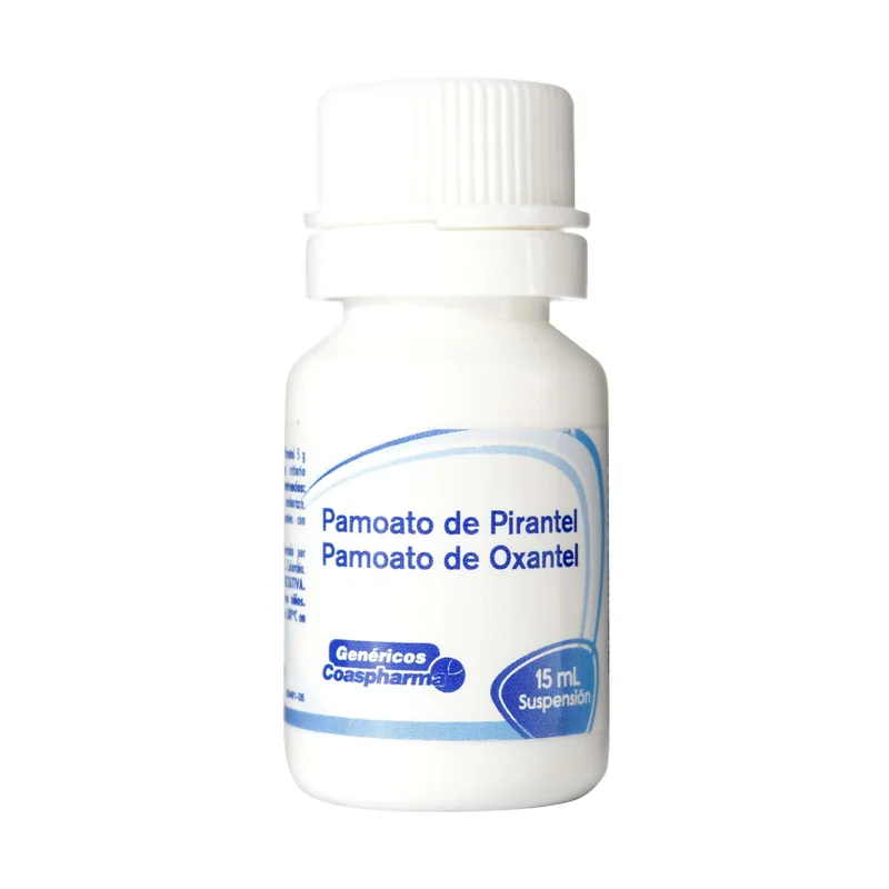 Pamoato Pirantel Oxantel suspensión 15 mL COA