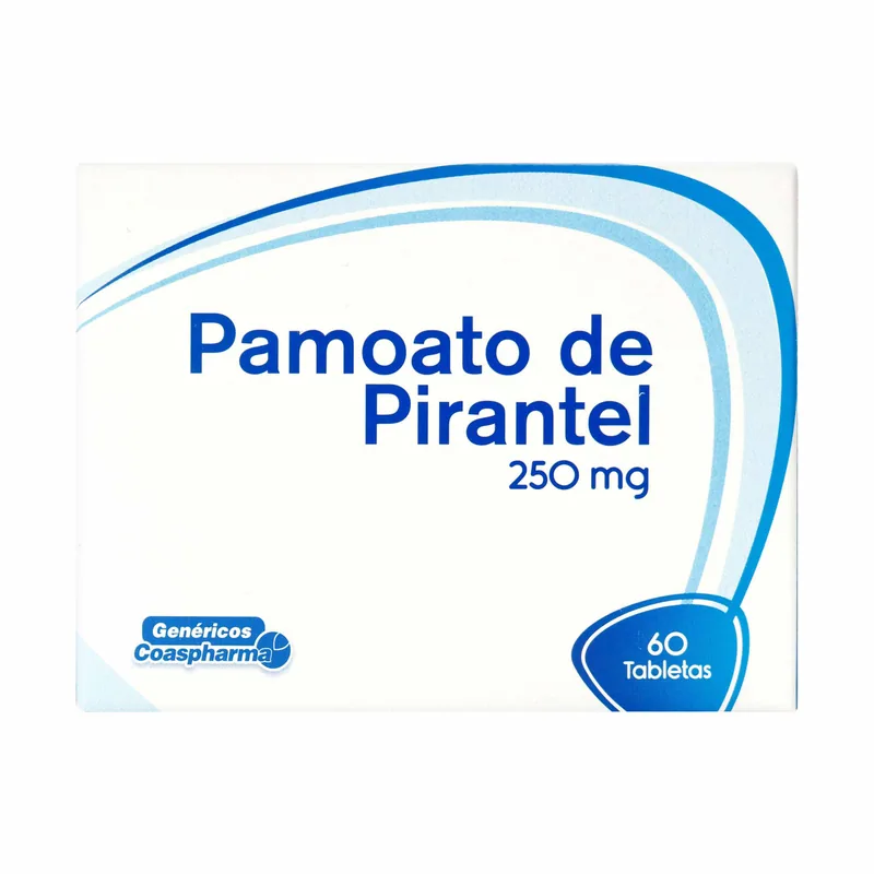 Pamoato Pirantel 250 mg 60 tabletas COA