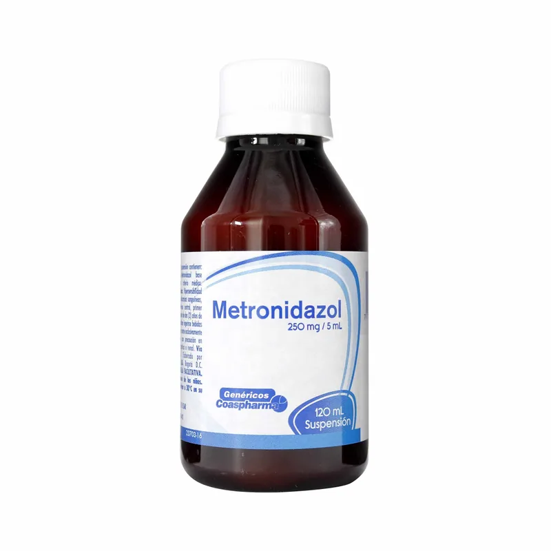 Metronidazol 250 mg suspensión 120 mL COA