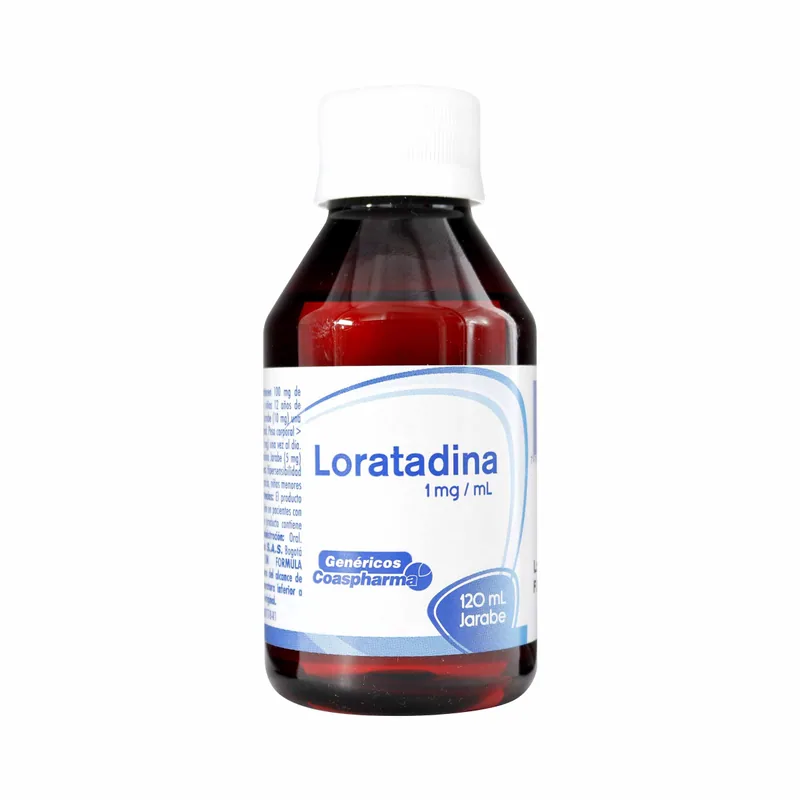 Loratadina 1 mg/1 mL jarabe 120 mL COA