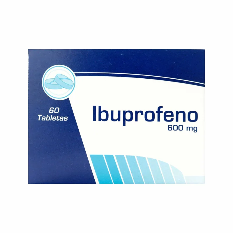 Ibuprofeno 600 mg 60 tabletas COA