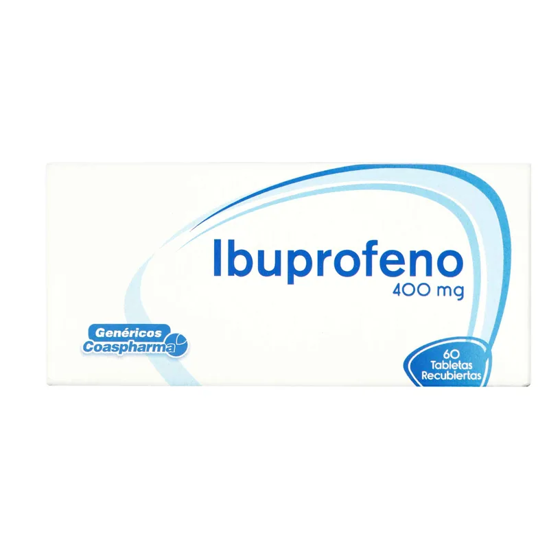Ibuprofeno 400 mg 60 tabletas COA