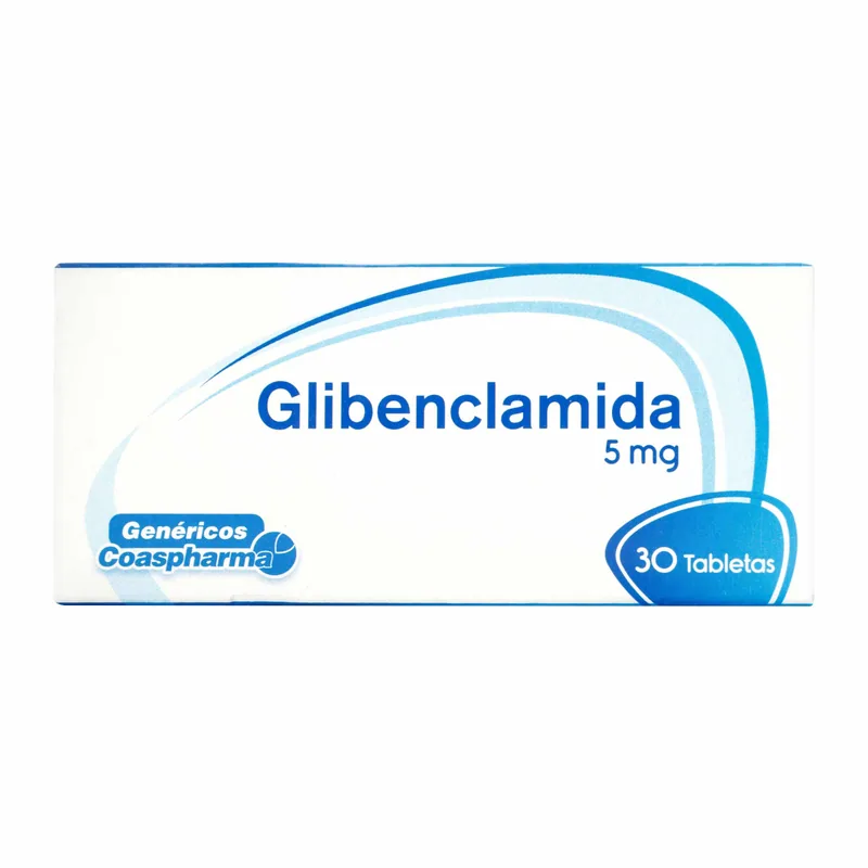 Glibenclamida 5 mg 30 tabletas COA