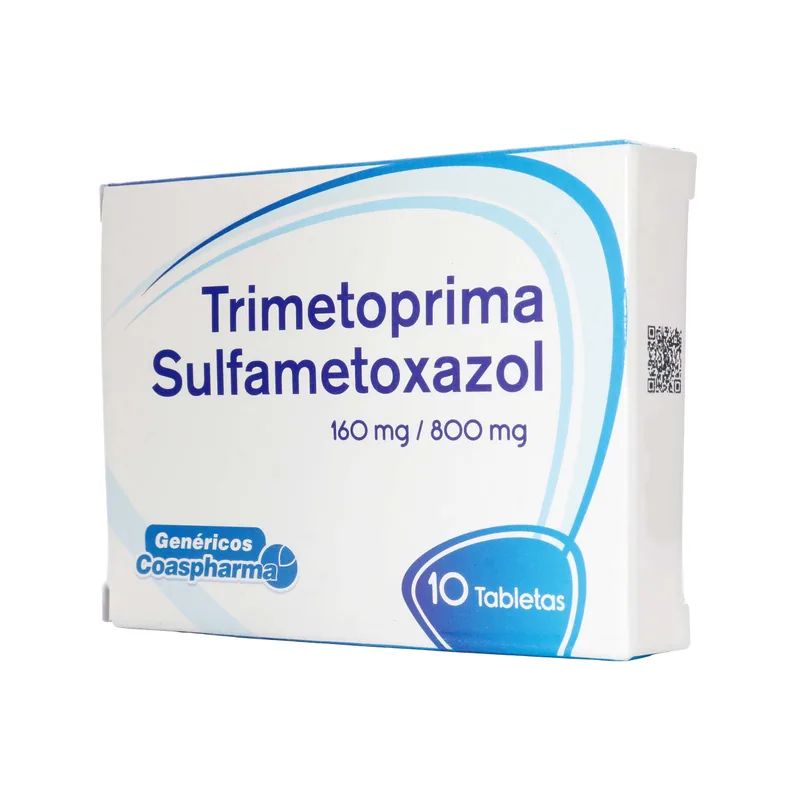 Trimetoprim Sulfa 160 mg 10 tabletas COA
