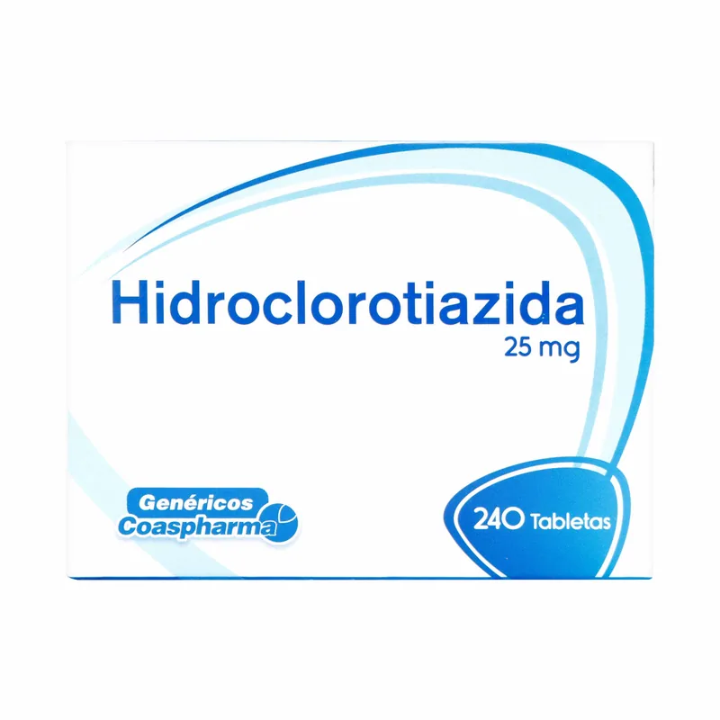 Hidroclorotiazida 25 mg 240 tabletas COA