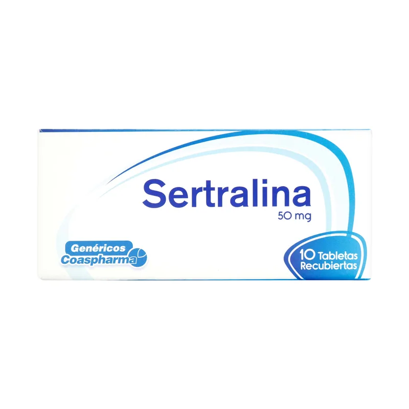 Sertralina 50 mg 10 tabletas COA