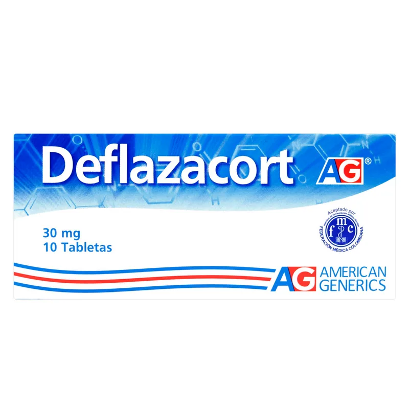 Deflazacort 30 mg 10 tabletas AG