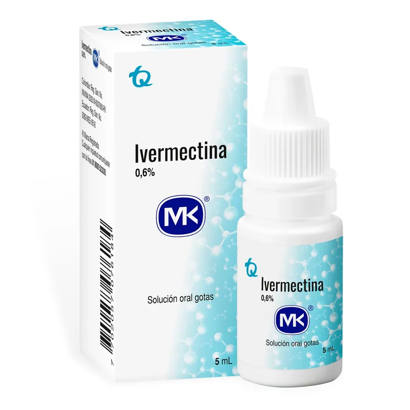 Ivermectina 0.6% solución Oral 5 mL MK