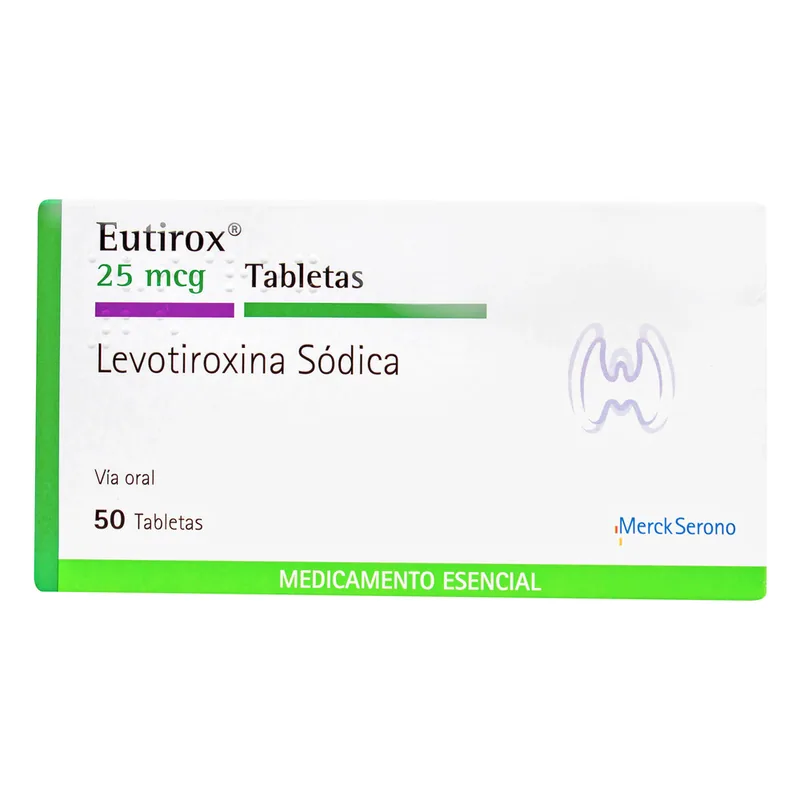 Eutirox 25 mcg 50 tabletas