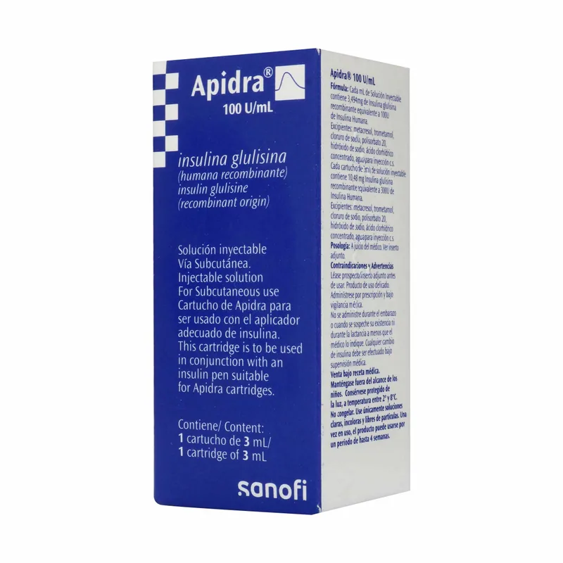 Apidra 100u Vial 3 mL