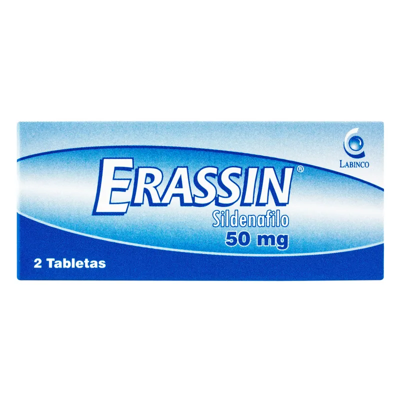 Erassin 50 mg 2 tabletas