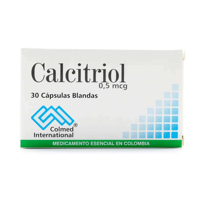 Calcitriol 0.50 mcg 30 cápsulas PC
