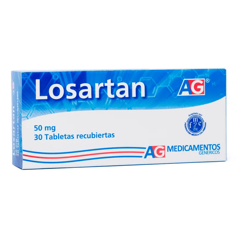 Losartan 50 mg 30 tabletas AG