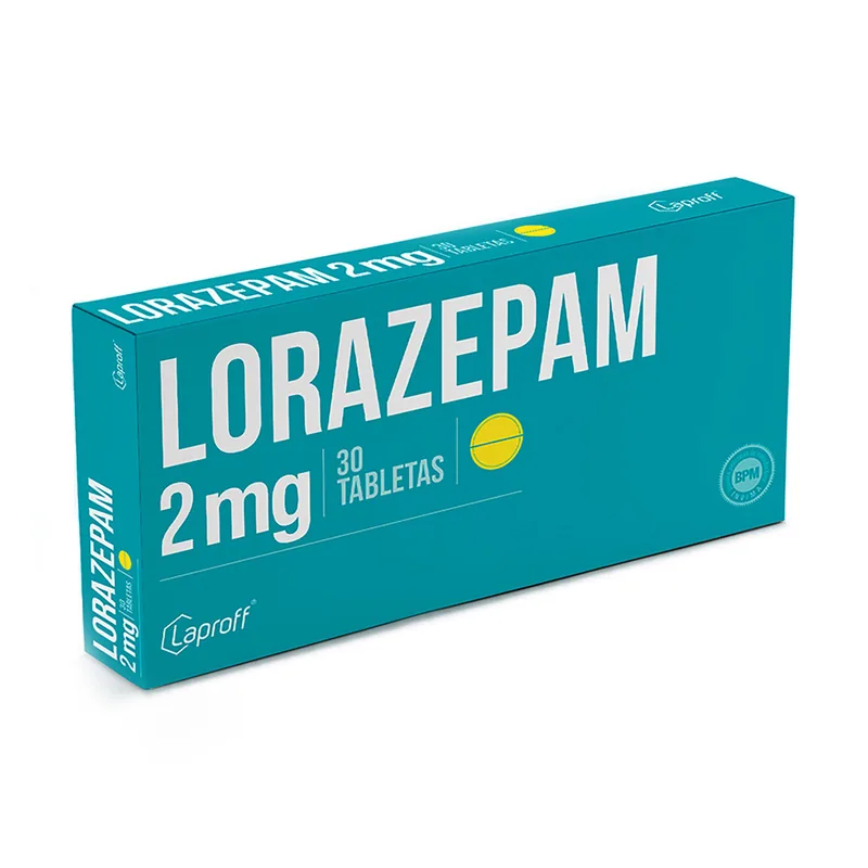 Lorazepam 2 mg 30 tabletas LP