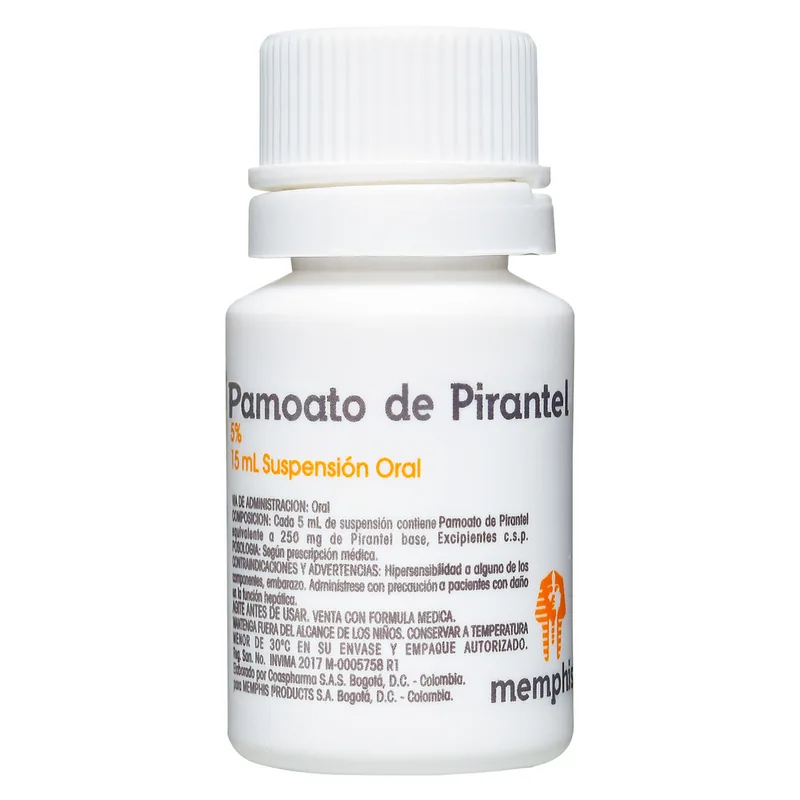 Pamoato Pirantel suspensión 15 mL MP
