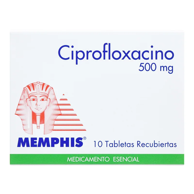 Ciprofloxacino 500 mg 10 tabletas MP