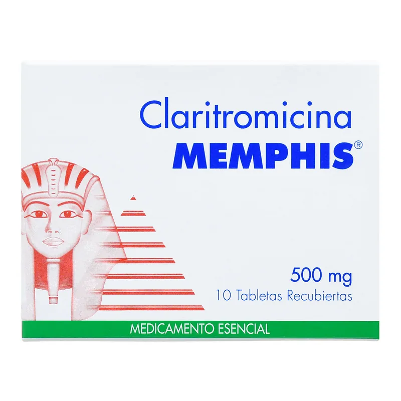 Claritromicina 500 mg 10 tabletas MP