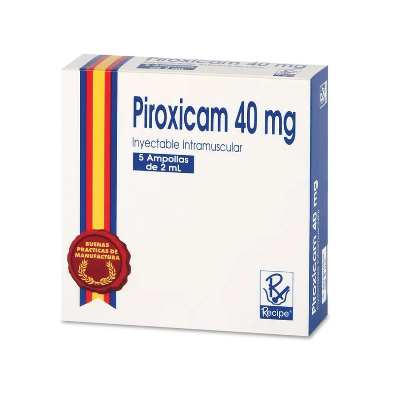 Piroxicam 40 mg 5 ampollas RC