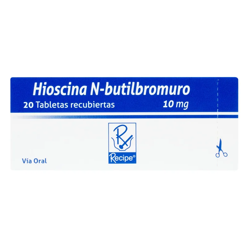 Hioscina N-Butil Bromuro 10 mg 20 tabletas RC