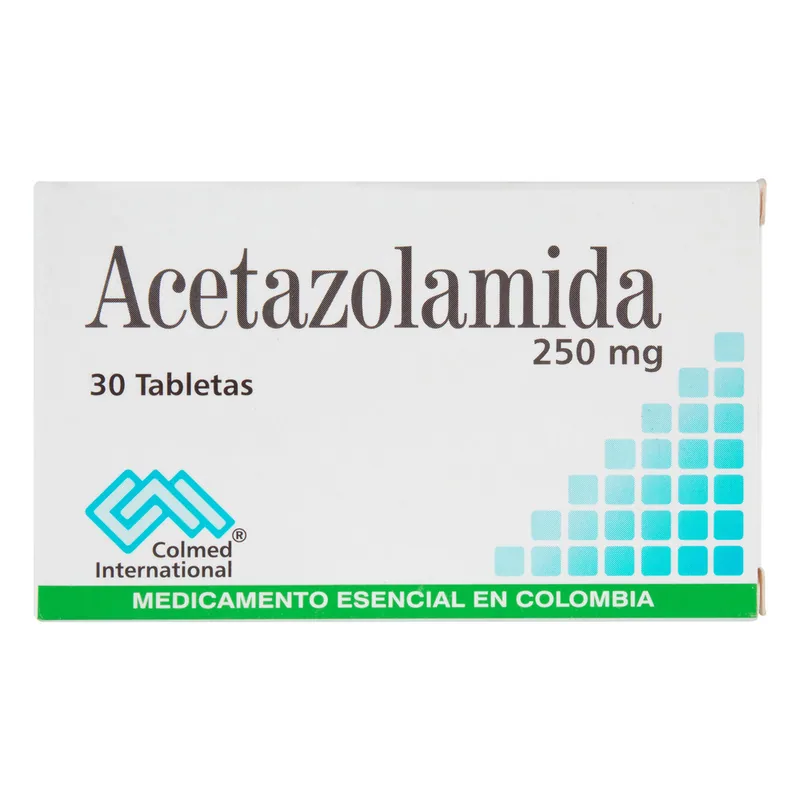 Acetazolamida 250 mg 30 tabletas PC