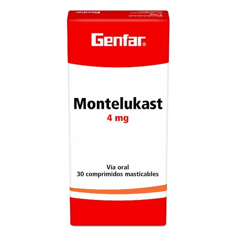 Montelukast 4 mg 30tabletas GF