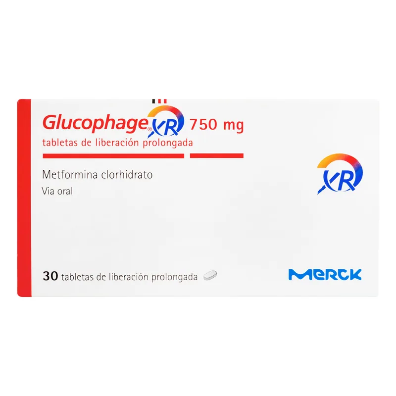 Glucophage XR 750 mg 30 tabletas