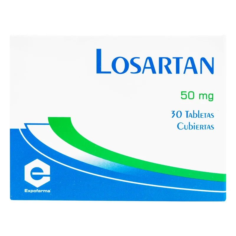 Losartan 50 mg 30 tabletas Ex