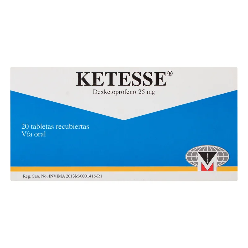 Ketesse 25 mg 20 comprimidos