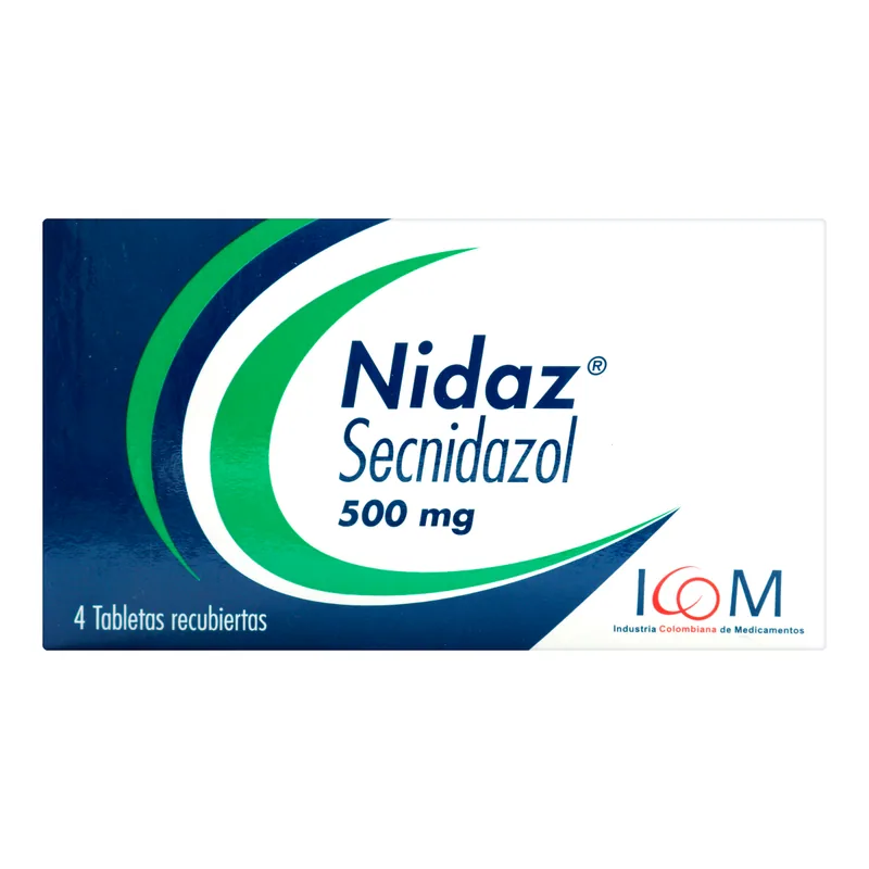 Nidaz 500 mg 4 tabletas ICOM