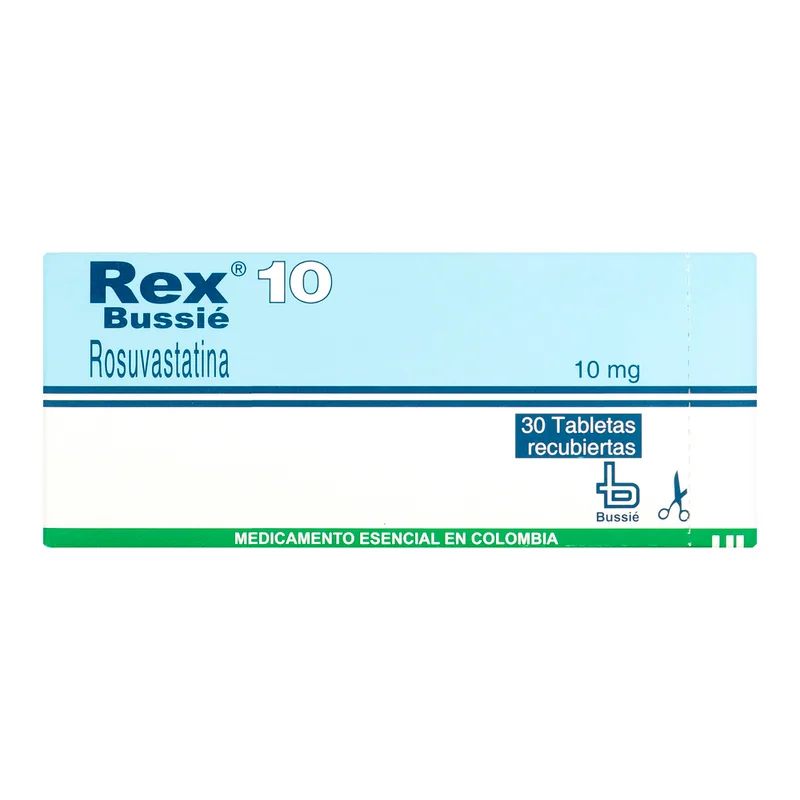 Rex Rosuvastatina 10 mg 30 tabletas
