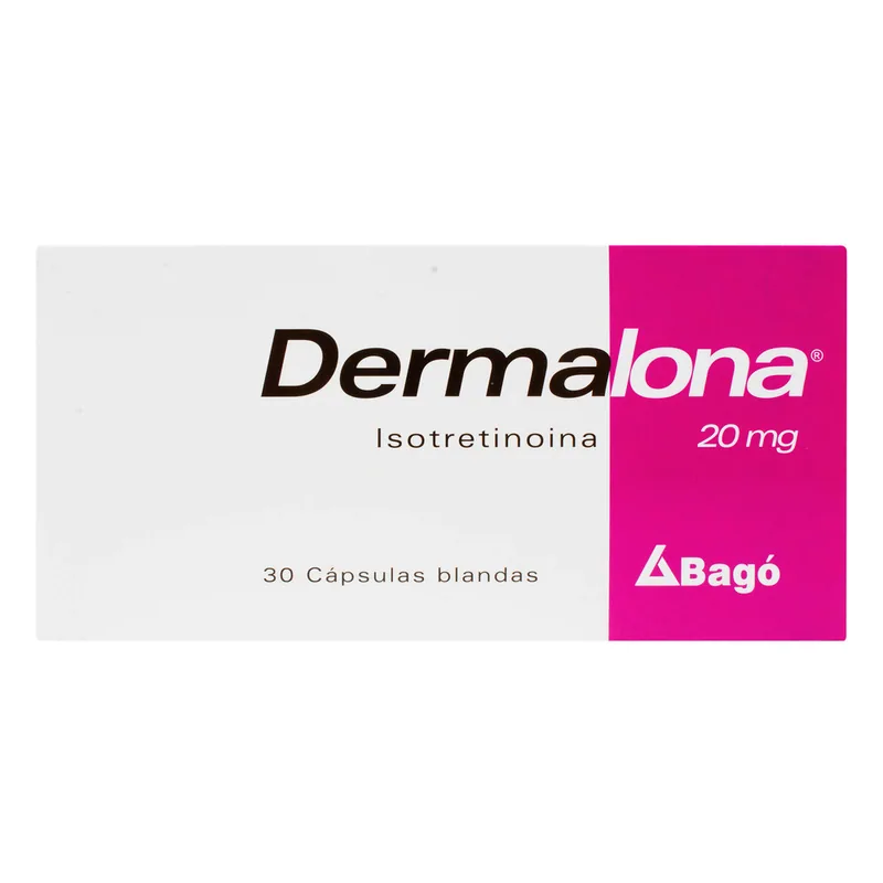 Dermalona 20 mg 30 cápsulas