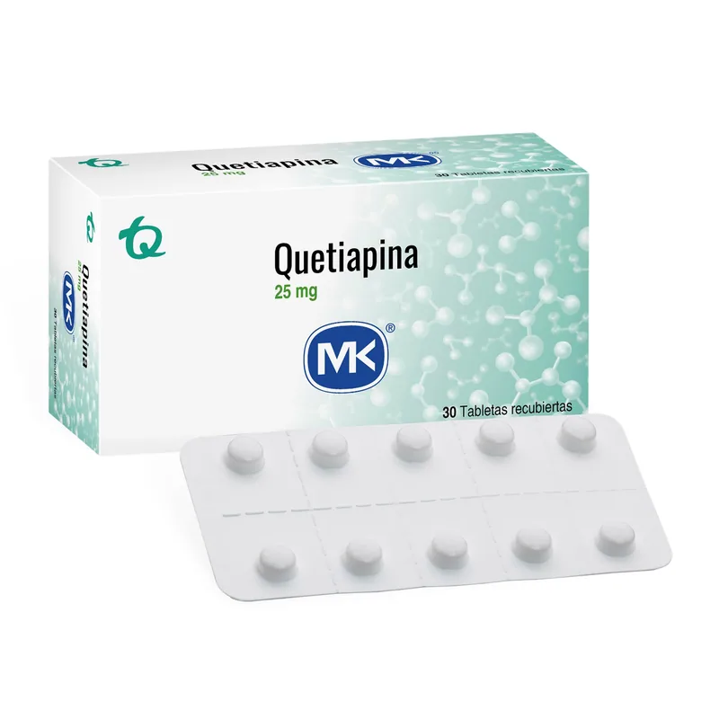 Quetiapina 25 mg 30 tabletas MK