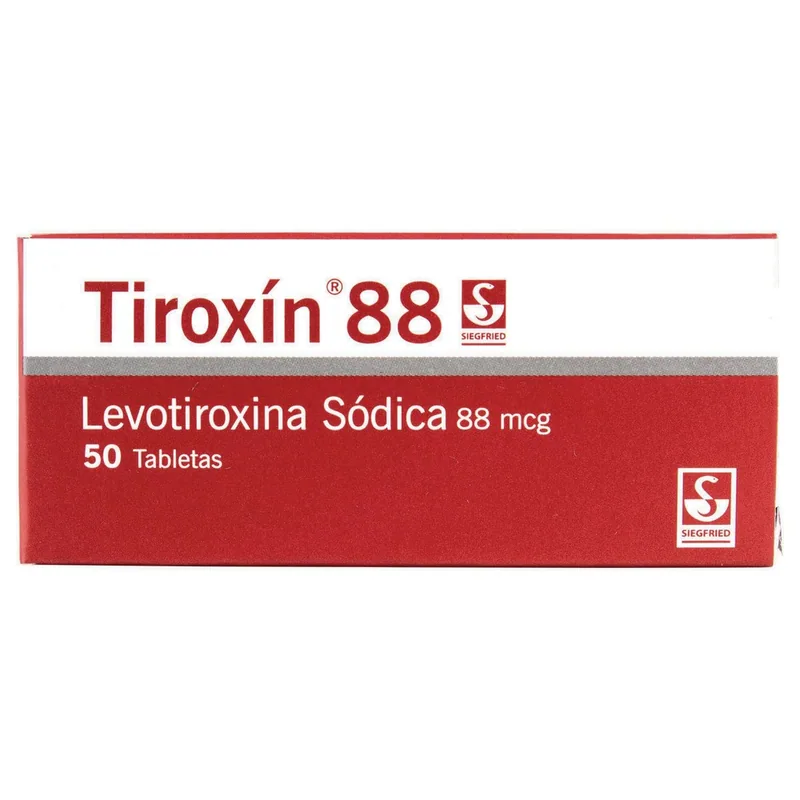 Tiroxin 88 mcg 50 tabletas