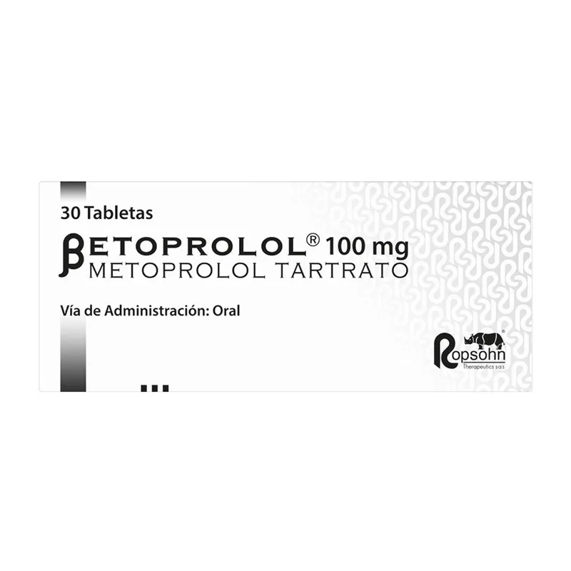 Betoprolol 100 mg 30 tabletas