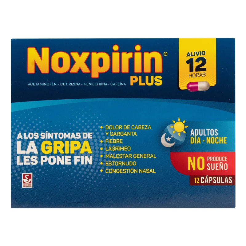 Noxpirin Plus 12 cápsulas