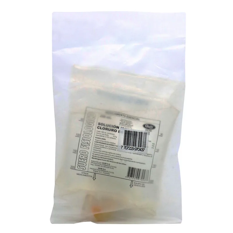 Suero fisiológico Quibi Bolsa 250 mL