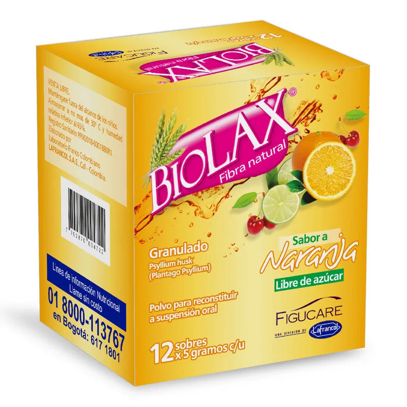 Biolax Naranja 12 sobres
