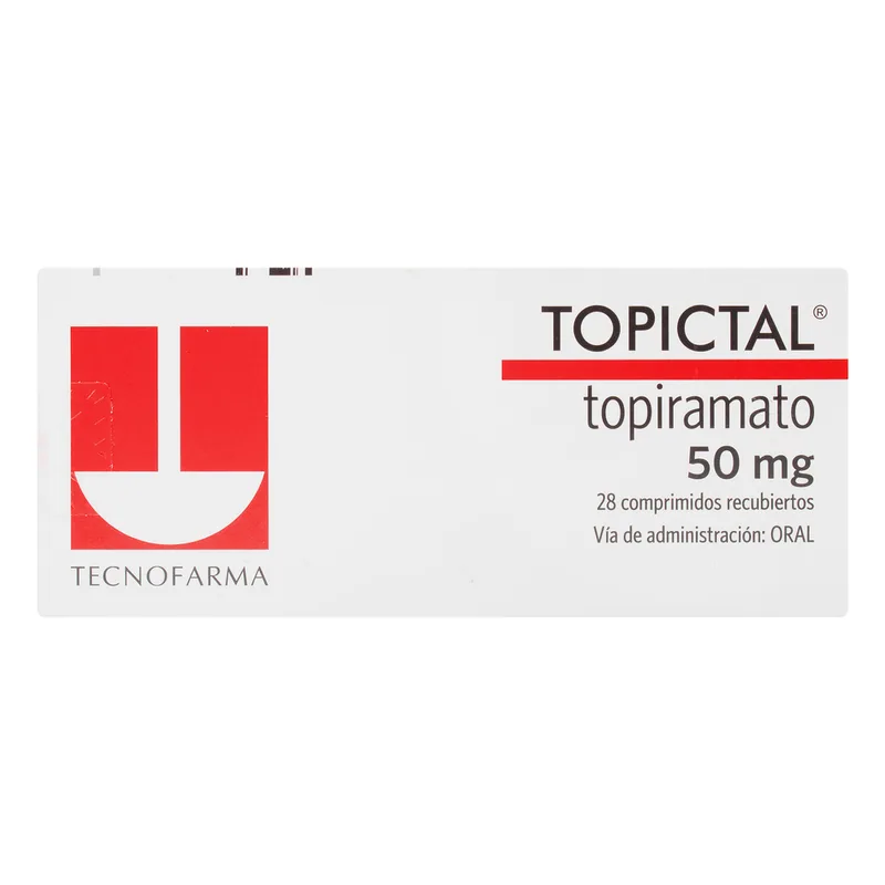 Topictal 50 mg 28 tabletas