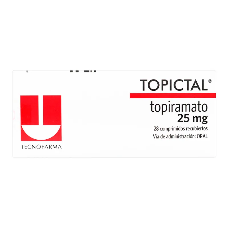 Topictal 25 mg 28 tabletas