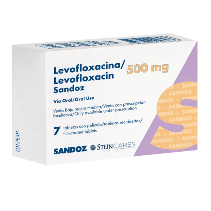 Levofloxacino 500 mg 7 tabletas Sz