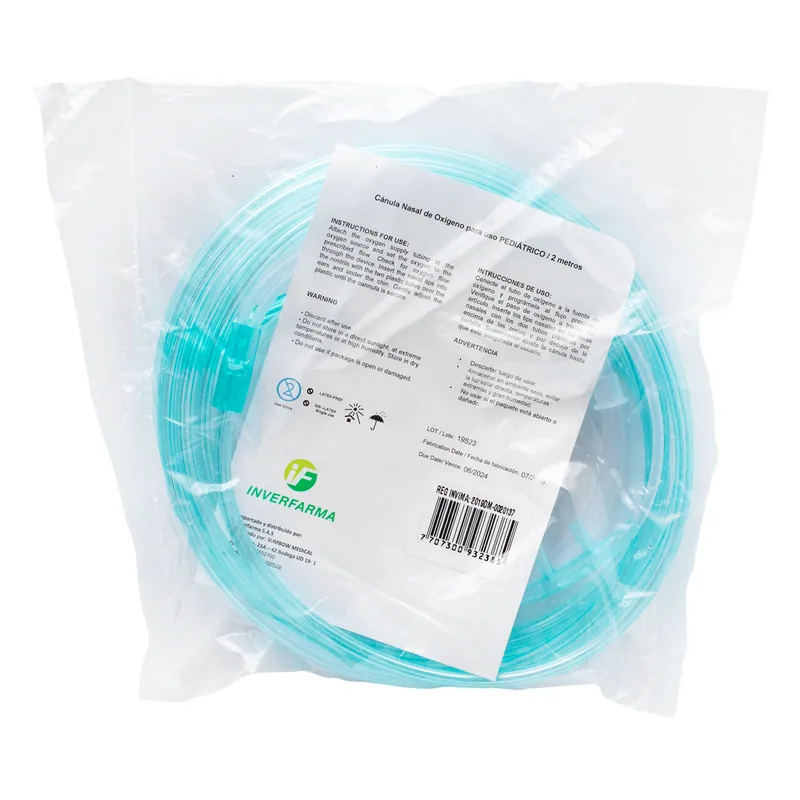 Canula Nasal 2 Mts pediátrica Inverfarma